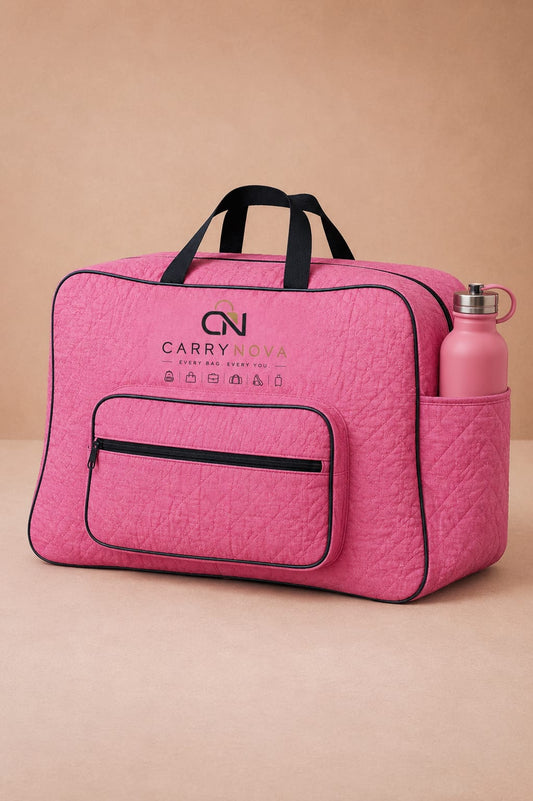 Premium Quilted Backpack - Pink