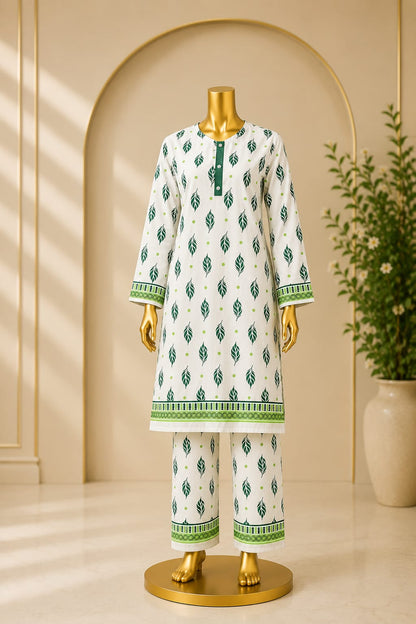 14th August Special Combo-GREEN Stitched suit with free travel bag