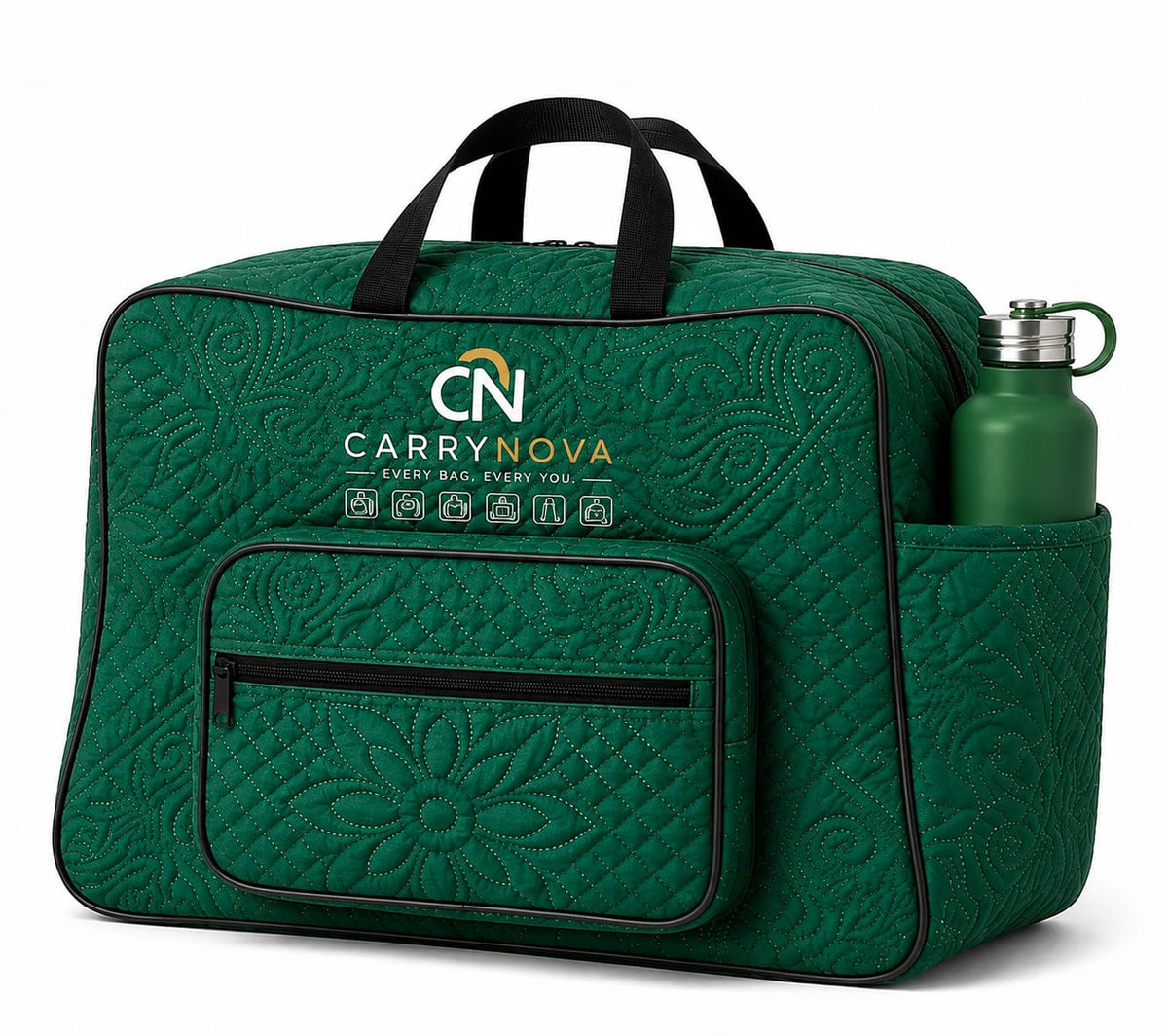 Premium Quilted Backpack-C Green