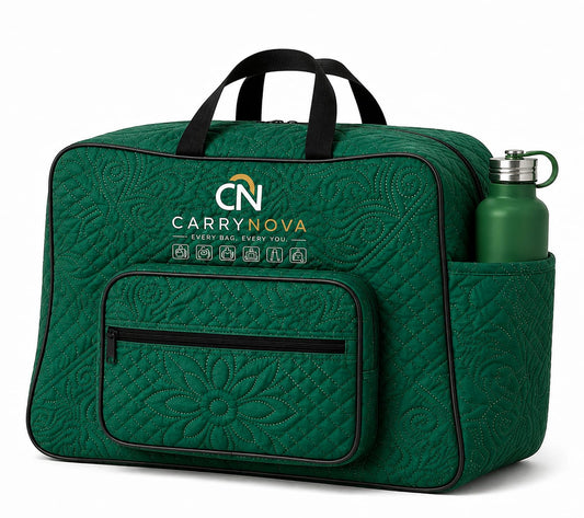 Premium Quilted Backpack-C Green